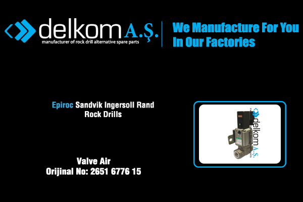 Hava Valfi Alçak Rock Drill Spare Parts