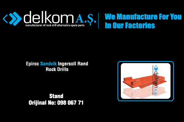 Tabanca Toplama Standı Rock Drill Spare Parts