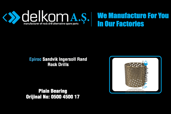Boom Burcu Rock Drill Spare Parts