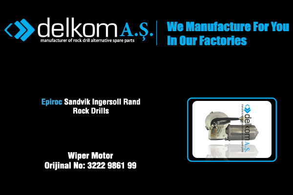 Silecek Motoru Rock Drill Spare Parts