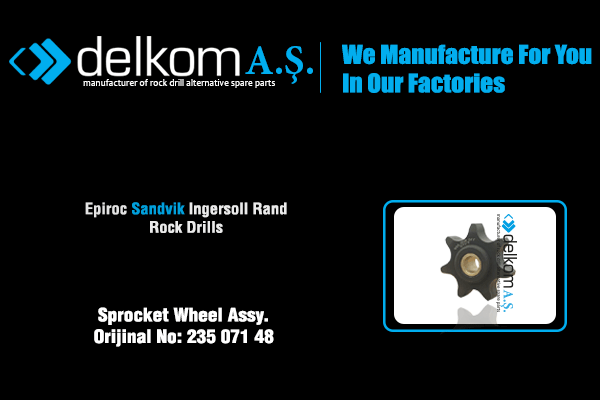 Hortum Taşıyıcı Zincir Dişlisi Rock Drill Spare Parts