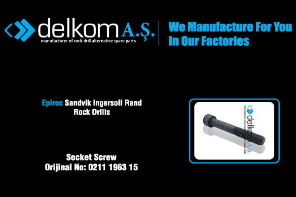 Alyan Başlı Civata Rock Drill Spare Parts