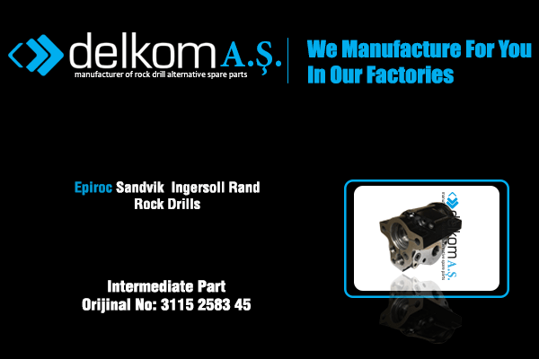 Damping Piston Gövdesi Rock Drill Spare Parts