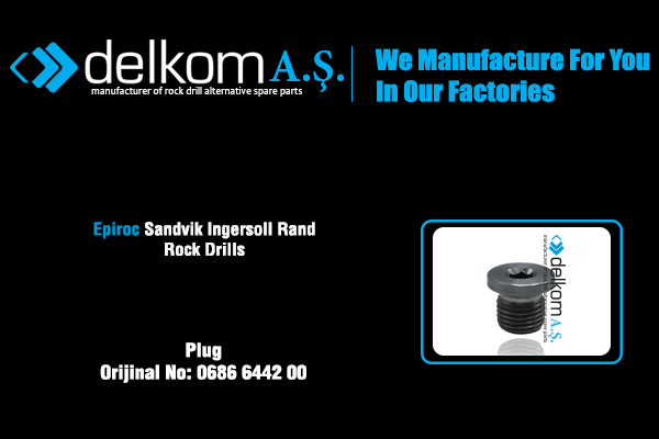 Alyan Başlı Erkek Tapa Rock Drill Spare Parts