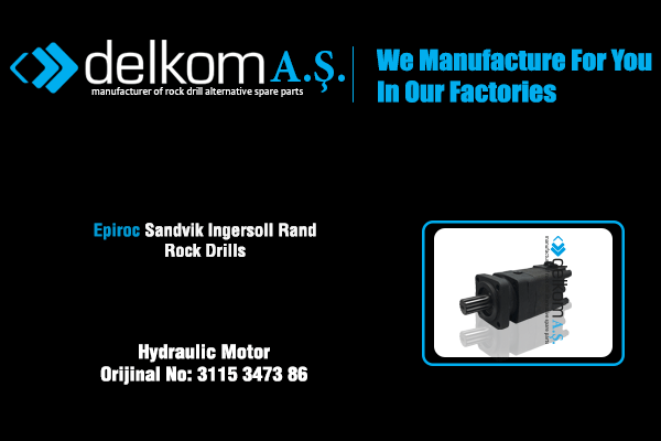 Hidromotor Rock Drill Spare Parts