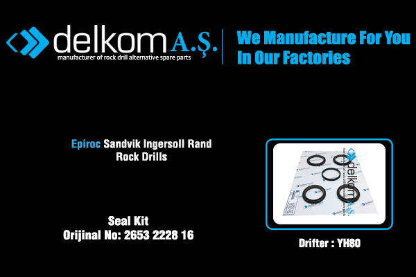 Tabanca Keçe Seti YH80 Rock Drill Spare Parts