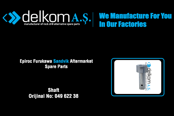 Hortum Taşıyıcı Dişli Mili Rock Drill Spare Parts