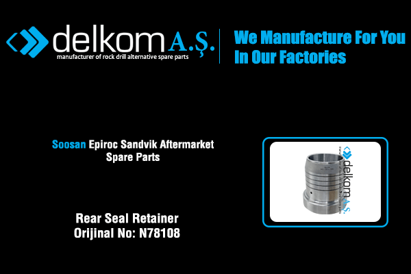 Rear Seal Retainer Rock Drill Spare Parts
