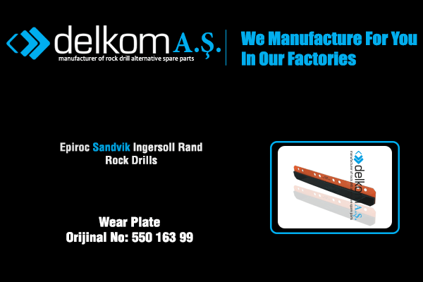 Wear Plate Rock Drill Spare Parts