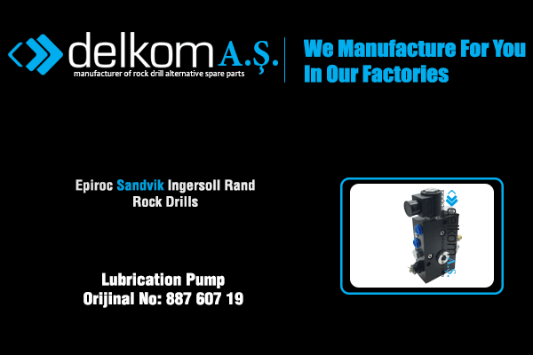 Lubrication Pump Rock Drill Spare Parts